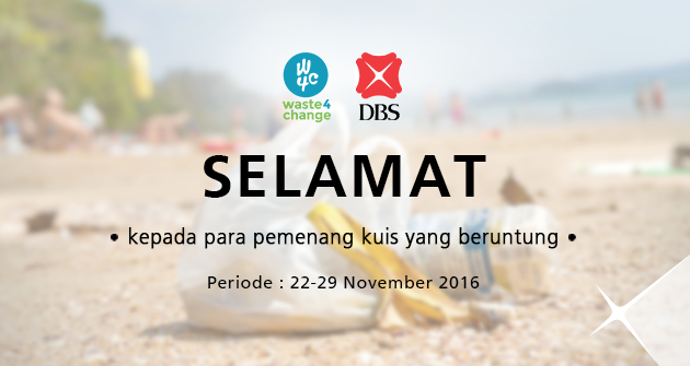 Pemenang Kuis #JKTBebasSampah Periode 22-29 November 2016 